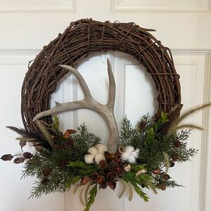Deer Horn Fall Wreath